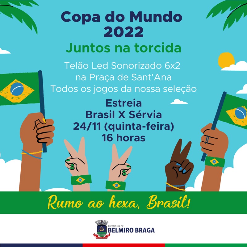 MAGÉ TERÁ TELÕES PARA TRANSMISSÃO DE JOGOS DO BRASIL NA COPA